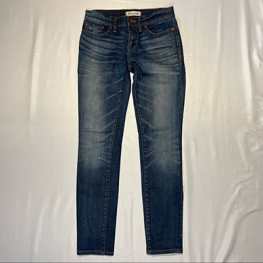 Madewell Skinny Skinny Jeans in‎ Edmonton Wash Dark Blue Womens 25